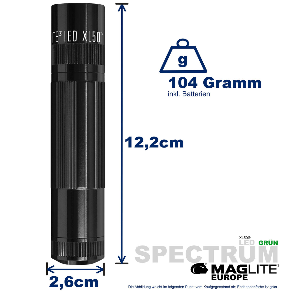 Maglite® Spectrum Series™ mit grüner LED - Maglite EU (Test)