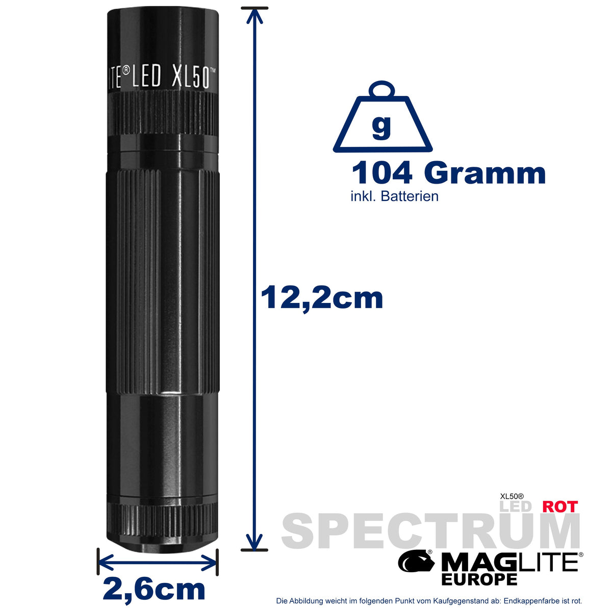 Maglite® Spectrum Series™ mit roter LED - Maglite EU (Test)