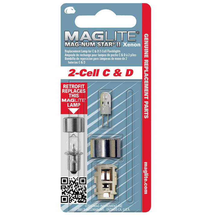 Ersättningslampa Maglite® 2C & 2D