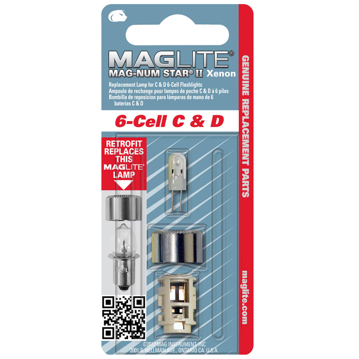 Ersättningslampa Maglite® 6C & 6D