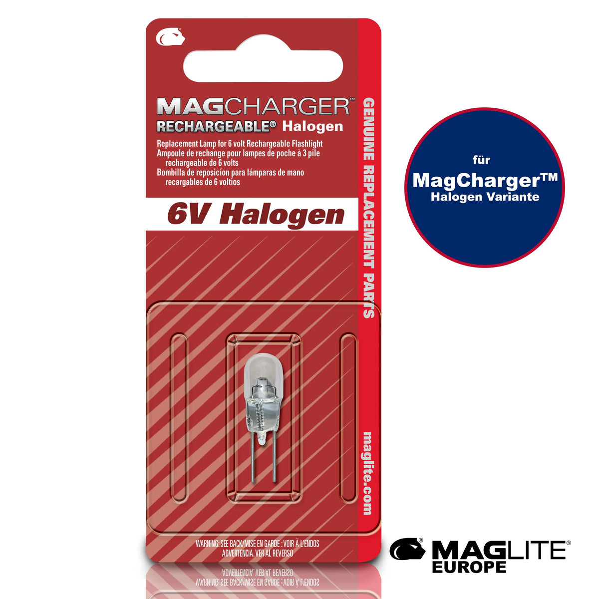 Ersatzglühbirne MagCharger® Halogen - Maglite EU (Test)