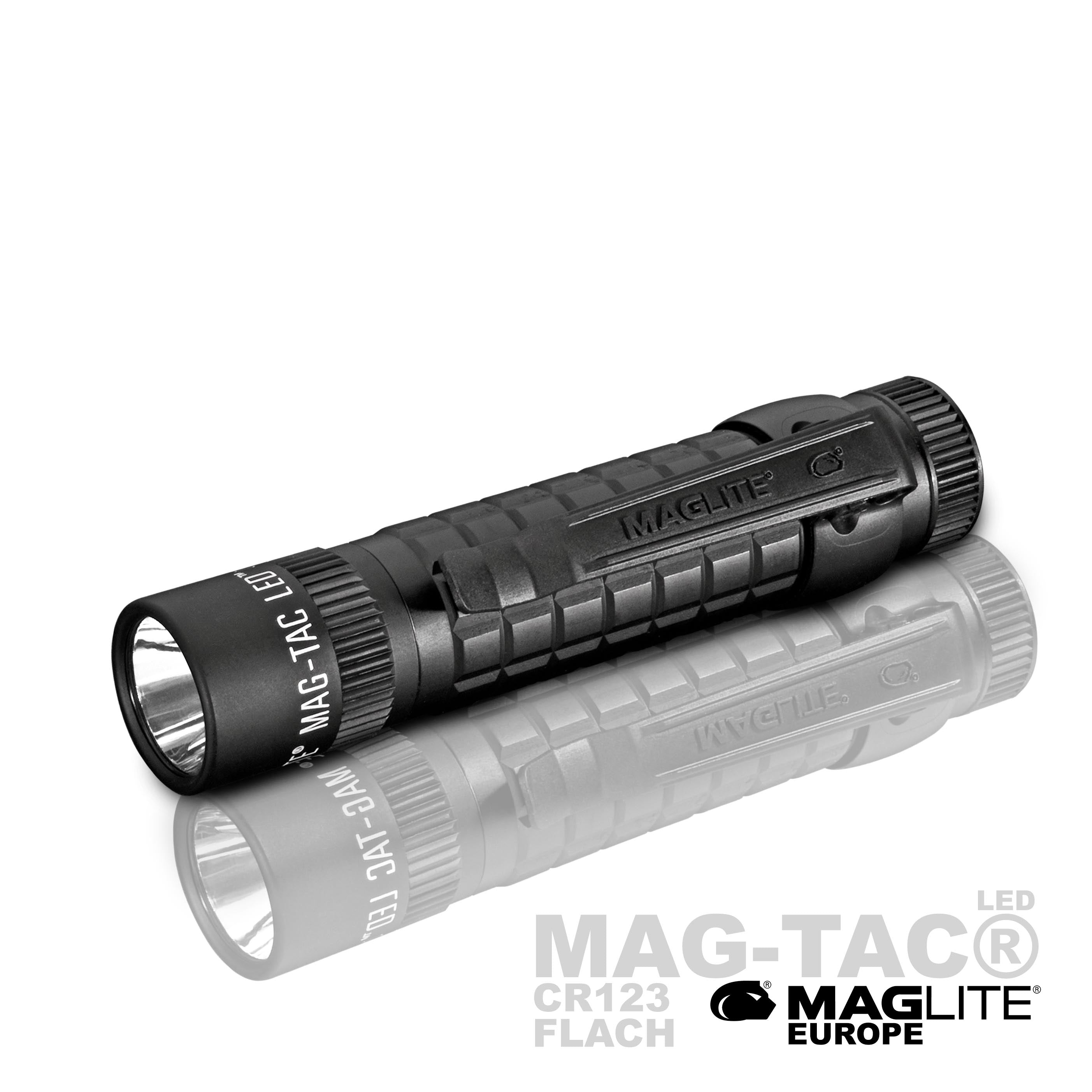 Maglite MAG-TAC LED Taschenlampe – 320 Lumen, 3 Modi, Mit Tactical-Krone