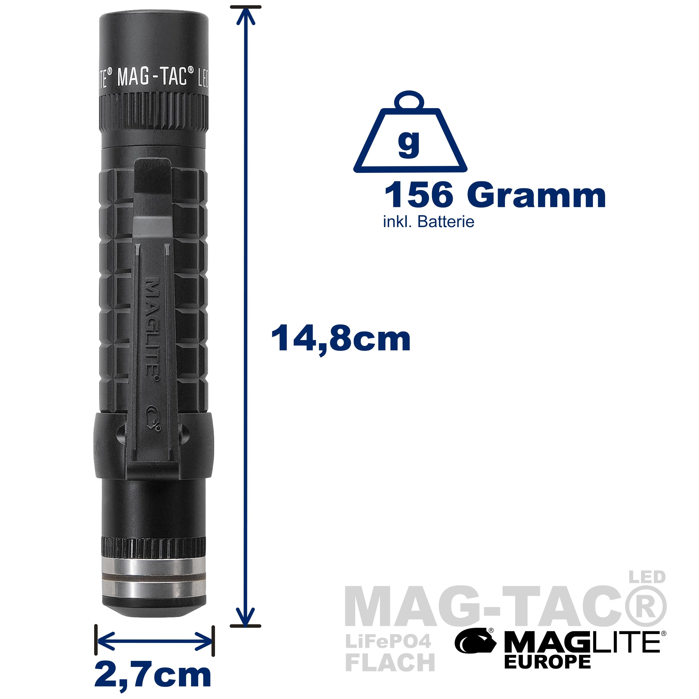 MAG-LITE マグライト MAG-TAC マグタック LED プレーンベゼル　BLACK　黒 マグタック MAG TAC RECHARGEABLE SYSTEM CROWNED マグライト MAG LITE