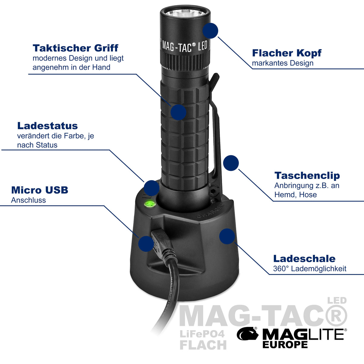 MAG-TAC® LED mit Akku - Maglite EU (Test)
