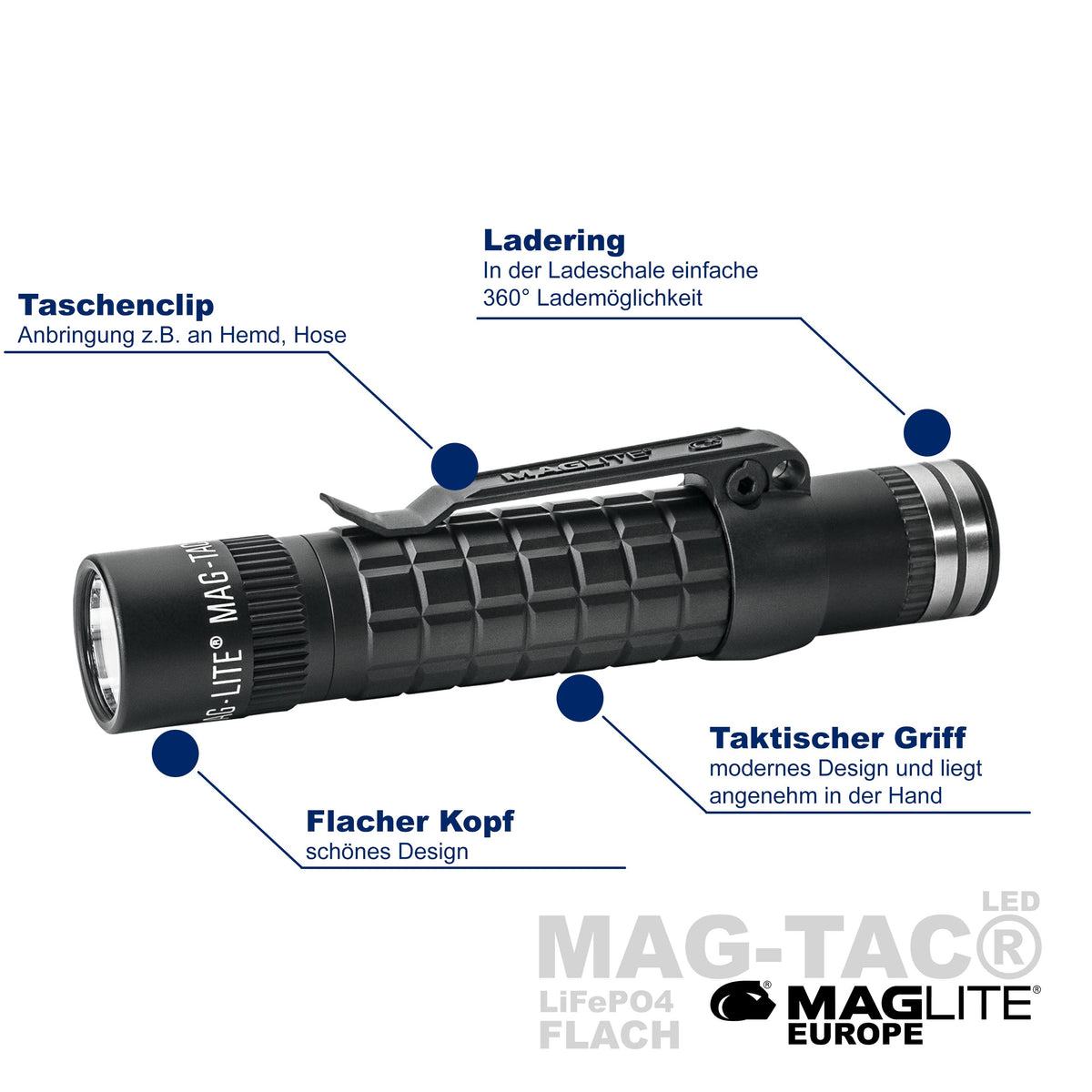 MAG-TAC® LED mit Akku - Maglite EU (Test)