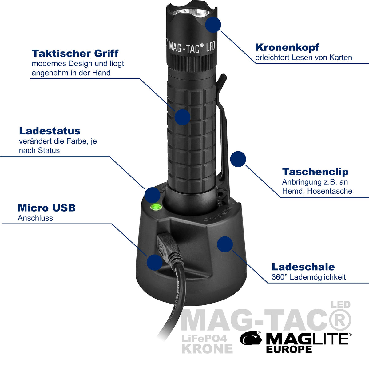MAG-TAC® LED mit Akku - Maglite EU (Test)