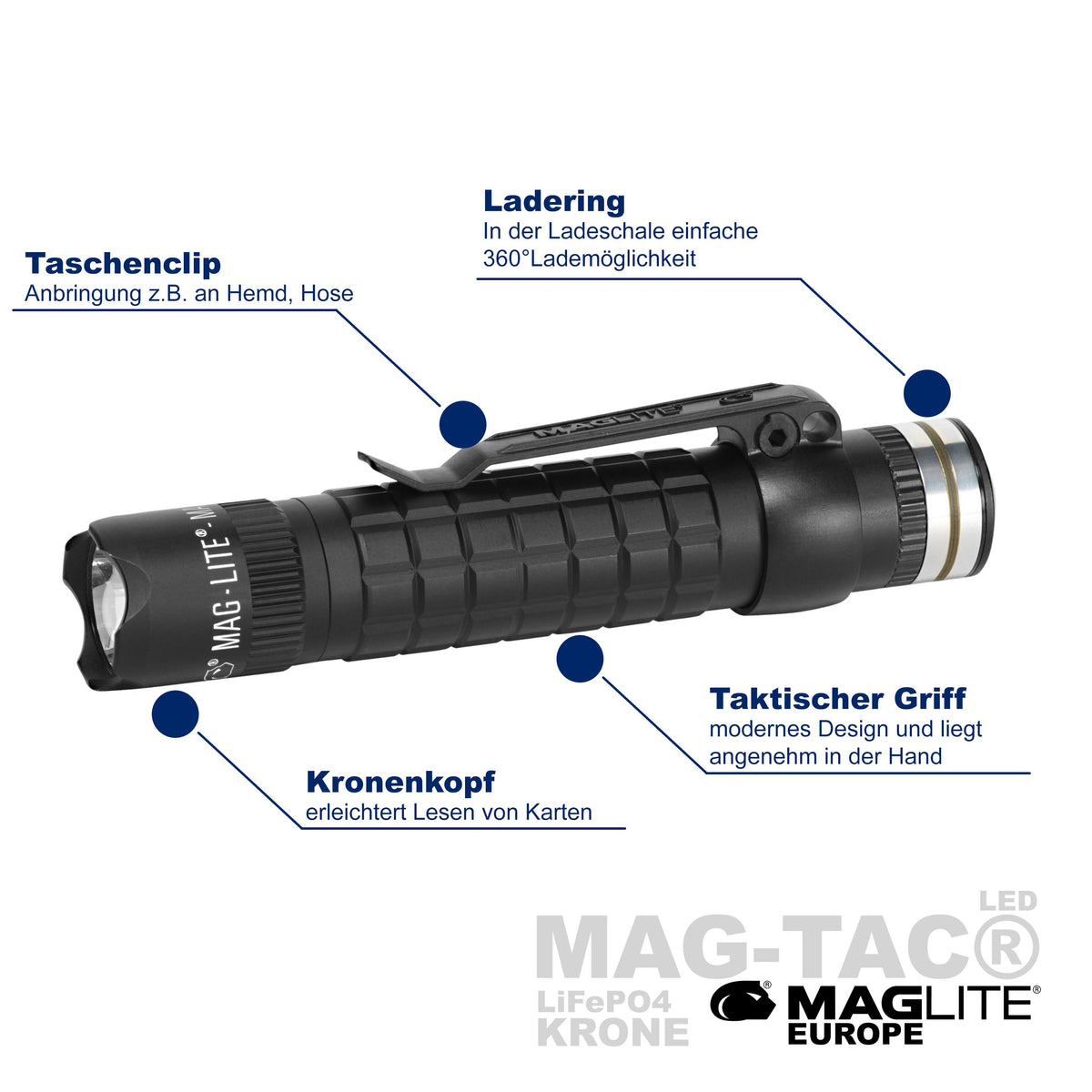 MAG-TAC® LED mit Akku - Maglite EU (Test)
