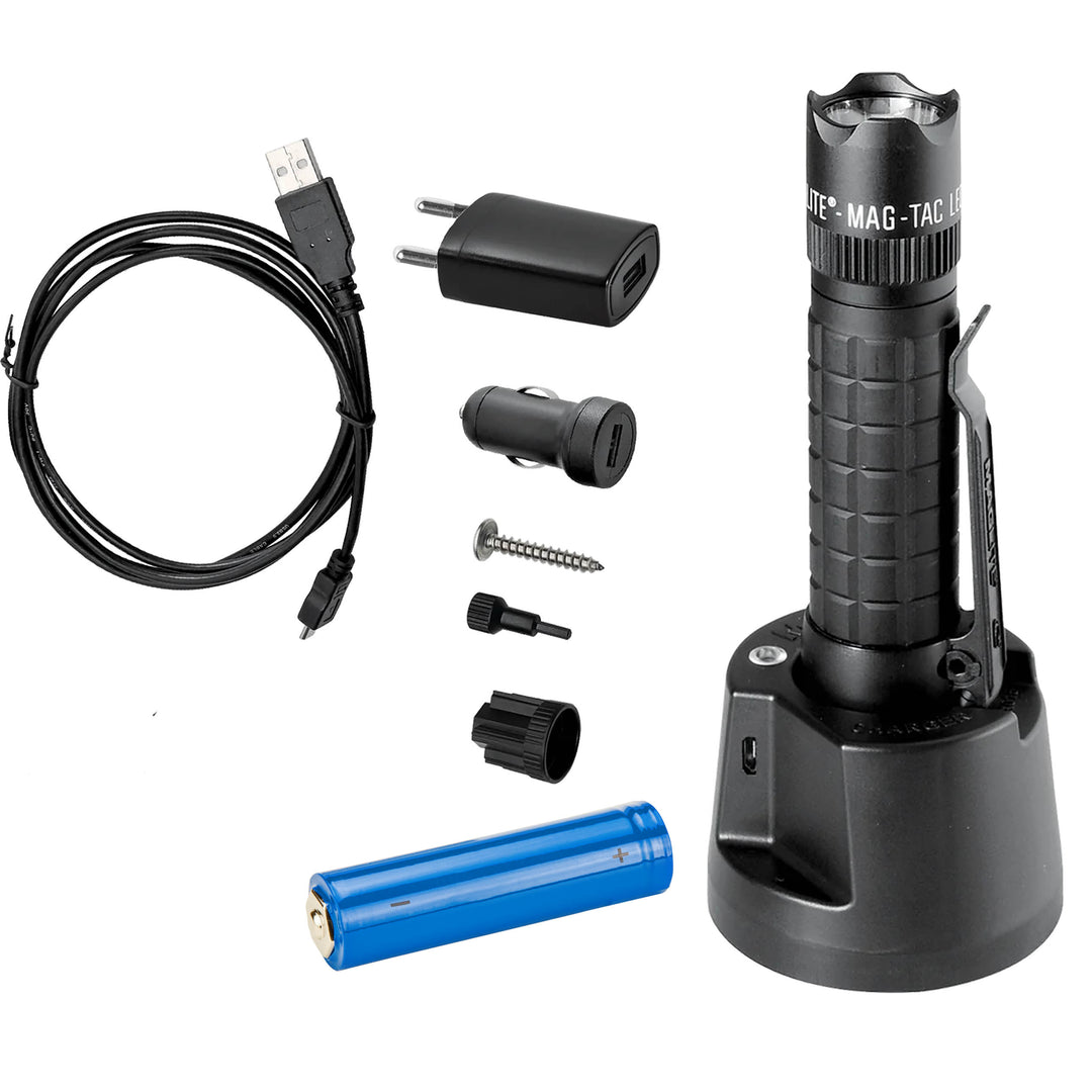 Maglite MAG-TAC LED R Torcia LED Ricaricabiile, Lunetta Coronata Nera | Fare Acquisti - Foto 10