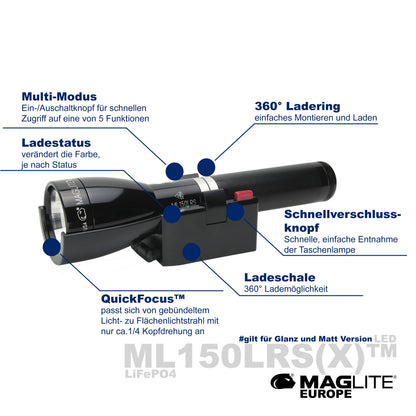 ML150LRS(X)™ LED mit Akku - Maglite EU (Test)