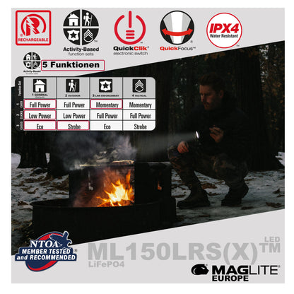 ML150LRS(X)™ LED mit Akku - Maglite EU (Test)