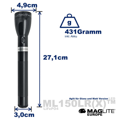 ML150LR(X)™ LED mit Akku - Maglite EU (Test)