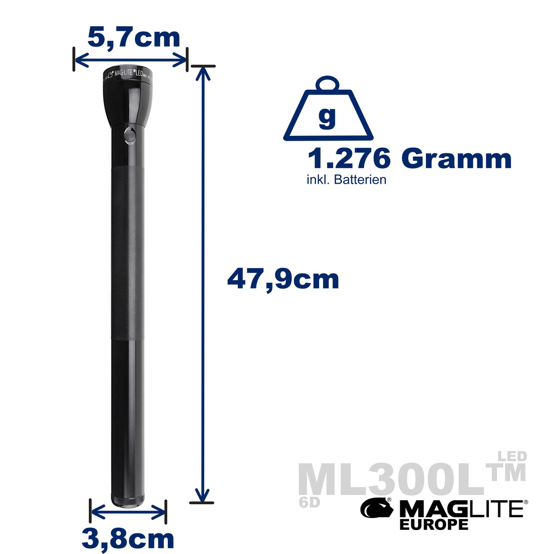 Mag-Lite ML300L 6D LED Lampe de poche à pile(s) 694 lm 177 h 1417