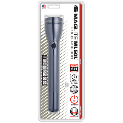 Maglite® ML50L® C-Zellen-LED-Taschenlampe – 357 Meter Leuchtweite, bis zu 184 Stunden Leuchtdauer, 705 Lumen, Quick Focus® und verschiedene Leuchtmodi