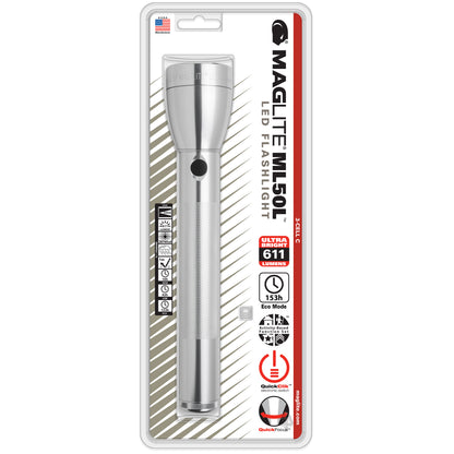 Maglite® ML50L® C-Zellen-LED-Taschenlampe – 357 Meter Leuchtweite, bis zu 184 Stunden Leuchtdauer, 705 Lumen, Quick Focus® und verschiedene Leuchtmodi