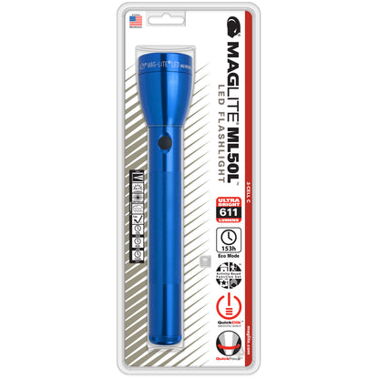 Maglite® ML50L® C-Zellen-LED-Taschenlampe – 357 Meter Leuchtweite, bis zu 184 Stunden Leuchtdauer, 705 Lumen, Quick Focus® und verschiedene Leuchtmodi