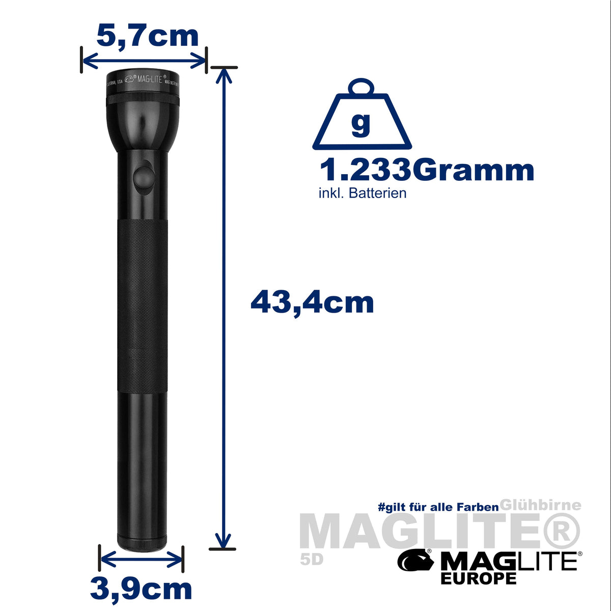 CLASSIC Maglite® 5D - Maglite EU (Test)