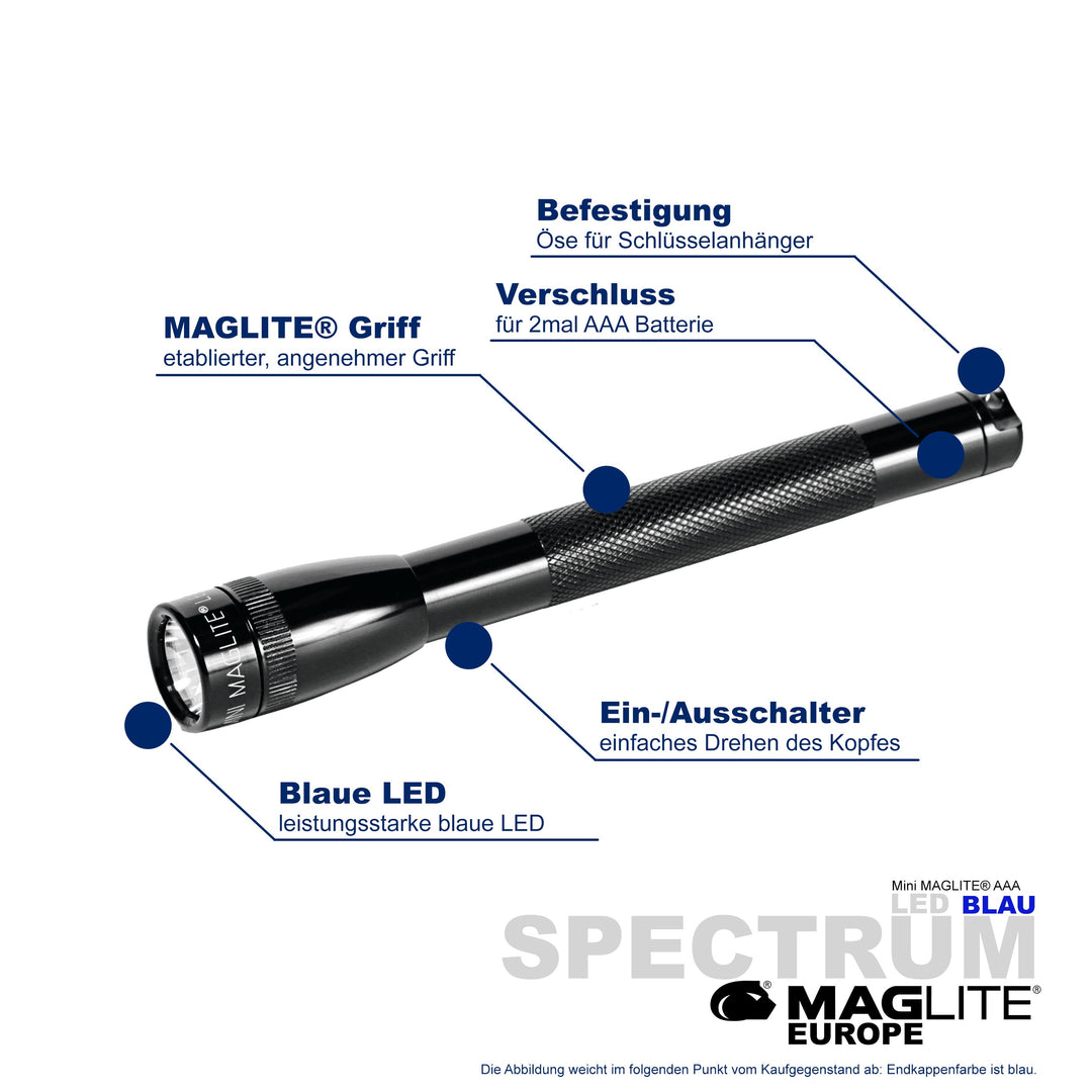 Maglite® Spectrum Series™ avec LED bleue
