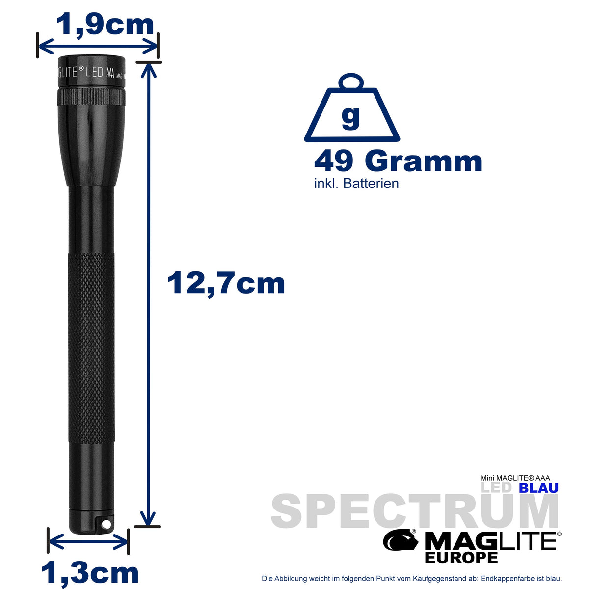 Maglite® Spectrum Series™ mit blauer LED - Maglite EU (Test)