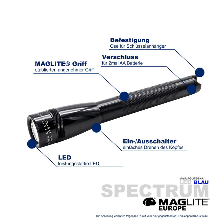 Maglite® Spectrum Series™ sinisellä LEDillä