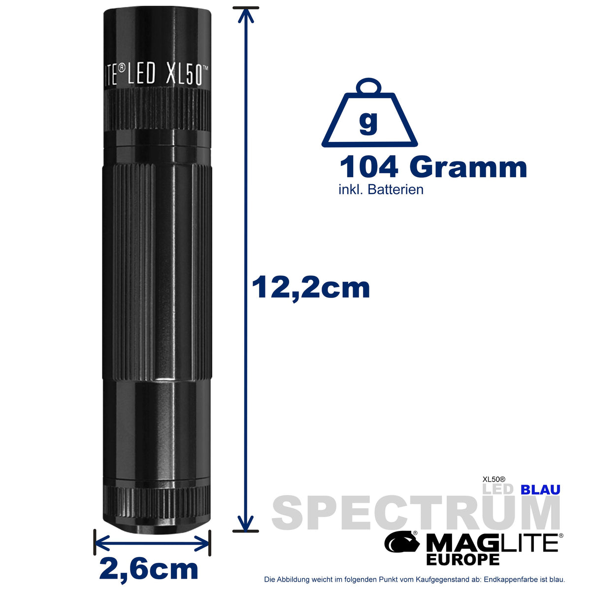 Maglite® Spectrum Series™ mit blauer LED - Maglite EU (Test)