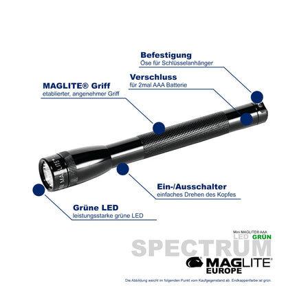 Maglite® Spectrum Series™ mit grüner LED - Maglite EU (Test)