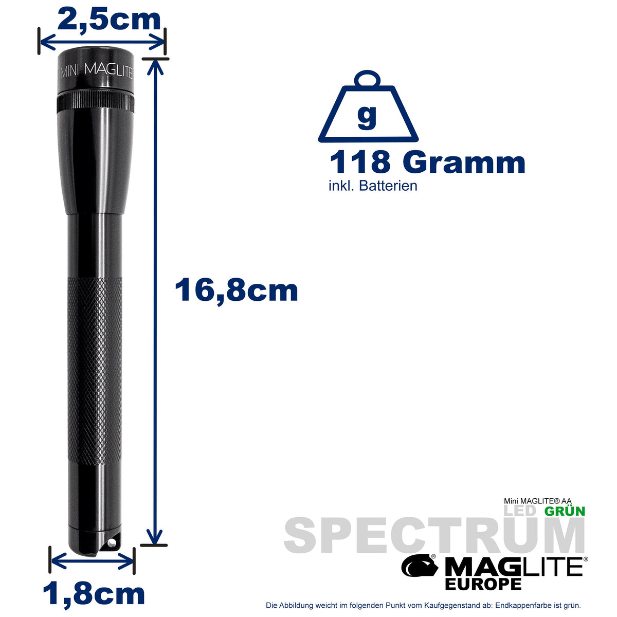 Maglite® Spectrum Series™ mit grüner LED - Maglite EU (Test)