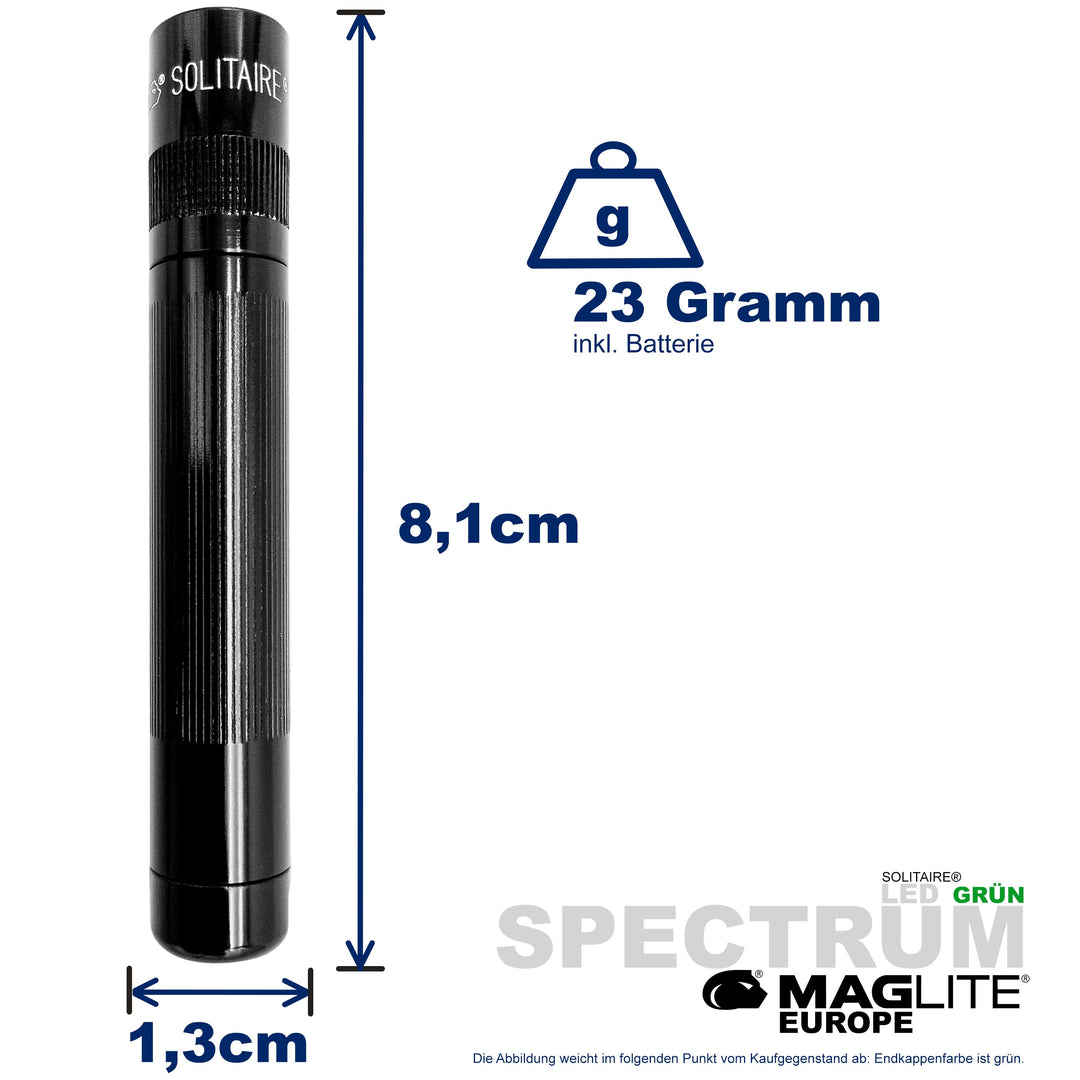 Maglite® Spectrum Series™ with green LED