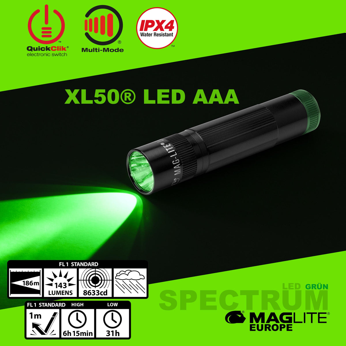 Maglite® Spectrum Series™ mit grüner LED - Maglite EU (Test)
