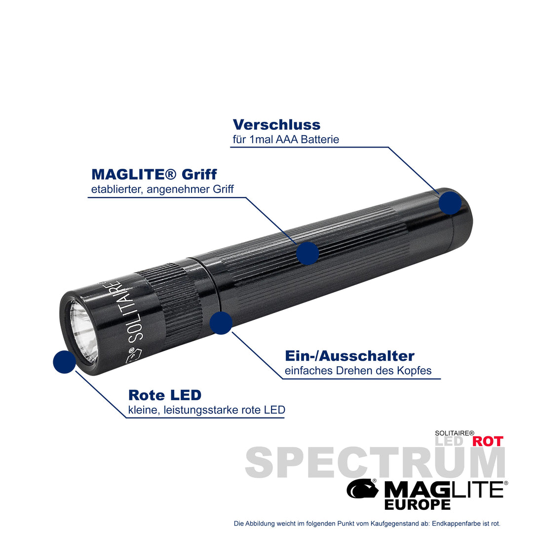 Maglite® Spectrum Series™ con LED rojo