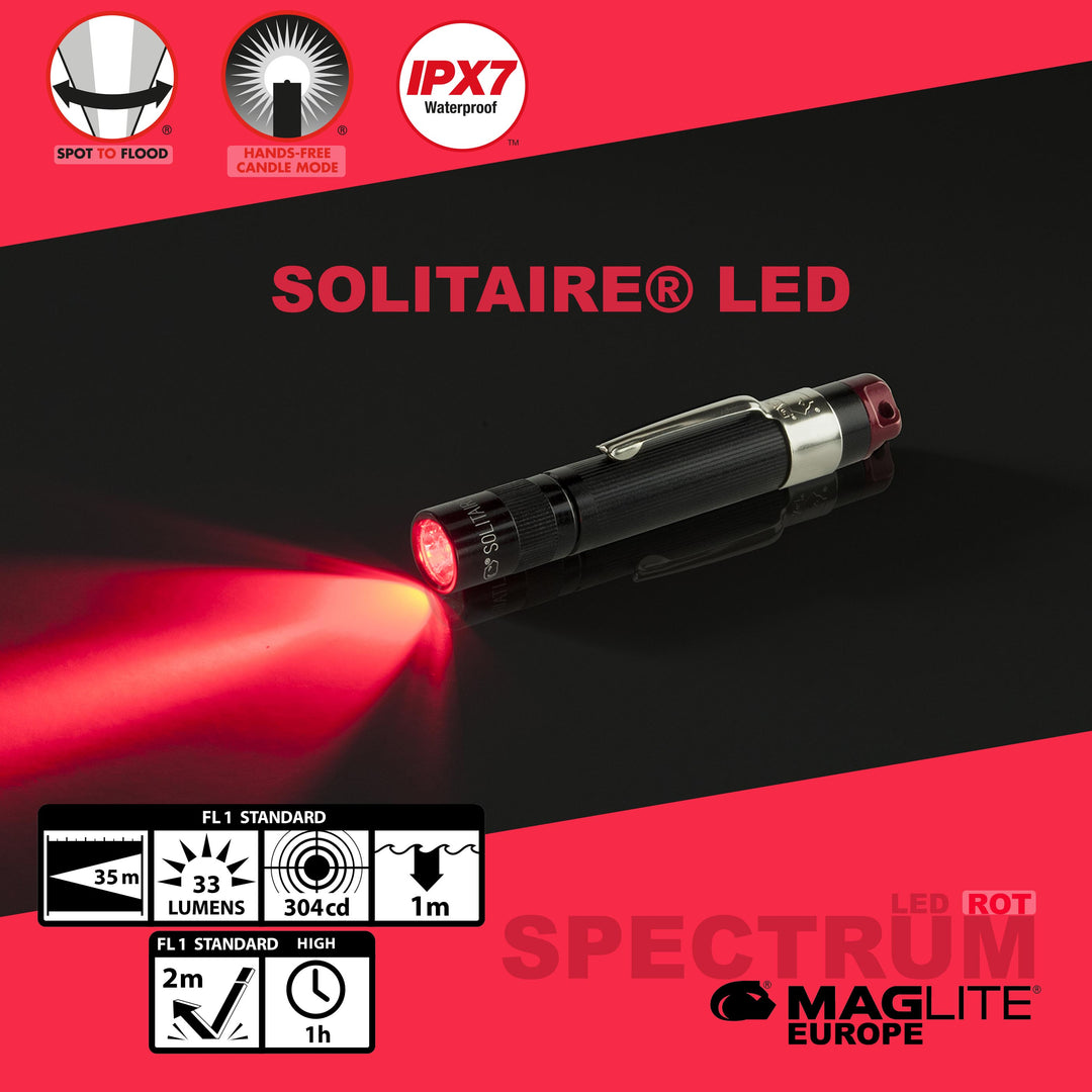 Maglite® Spectrum Series™ mit roter LED – MAGLITE® Europe