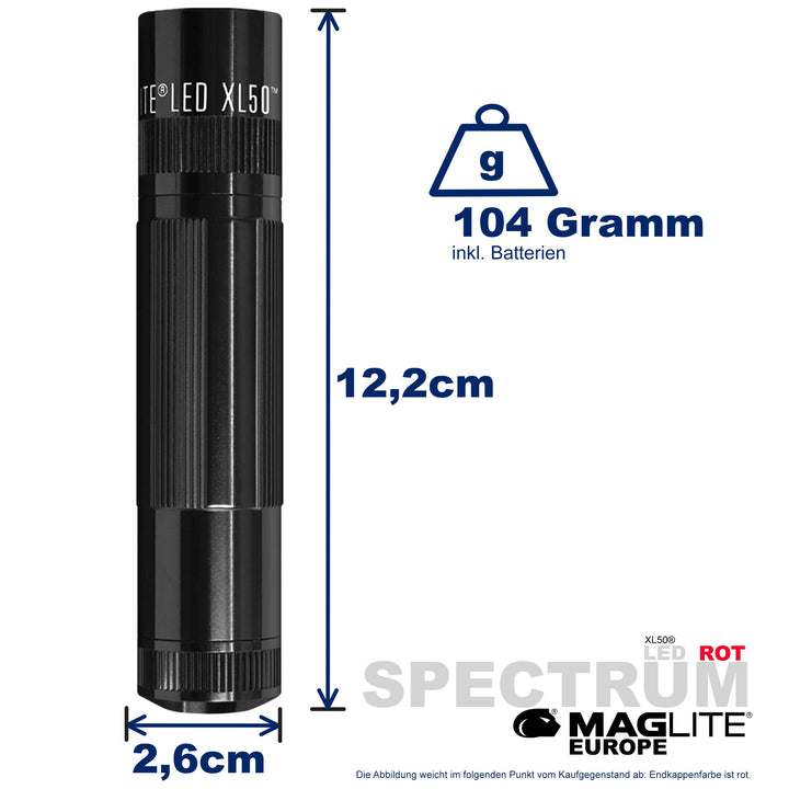 Maglite® Spectrum Series™ met rode LED