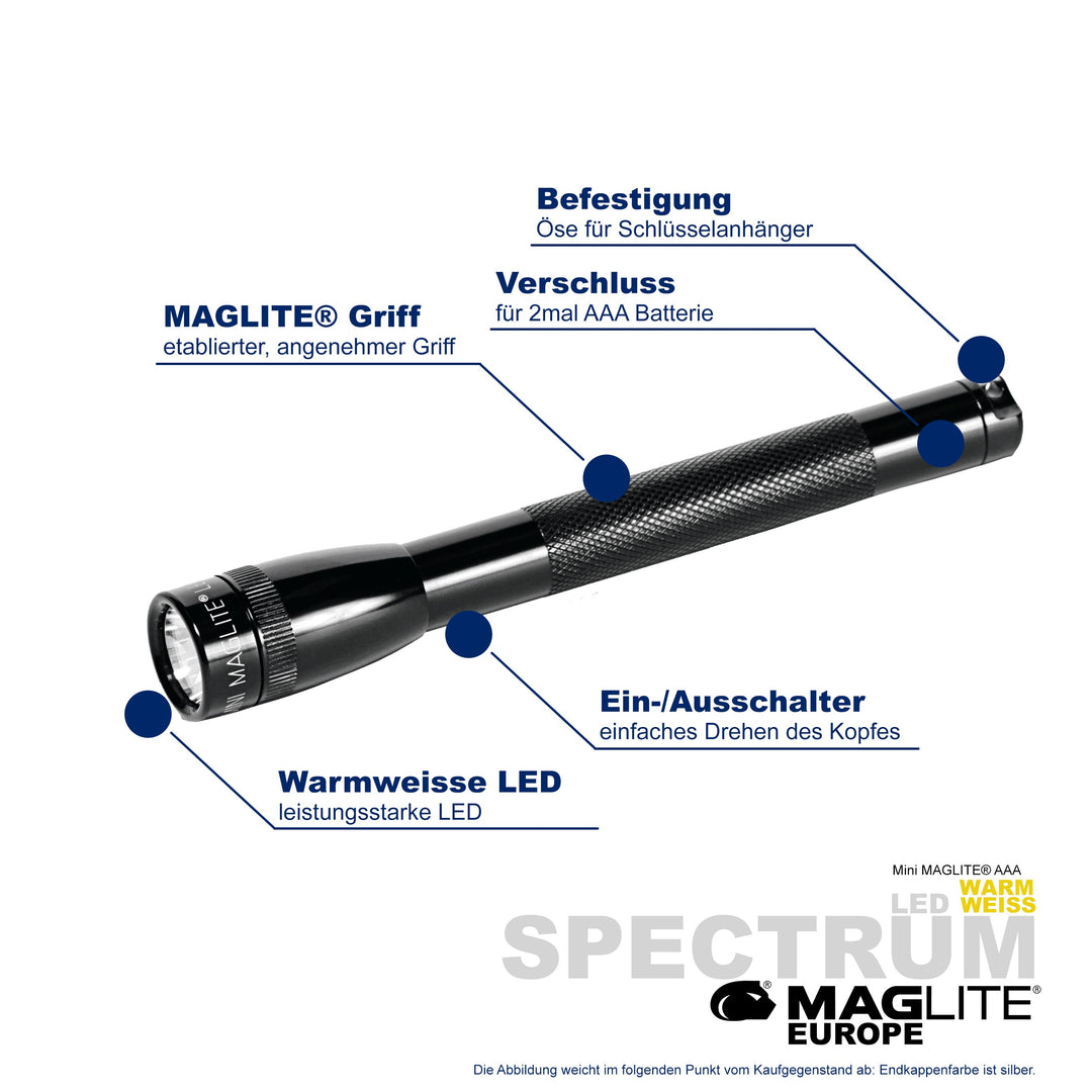Maglite® Spectrum Series™ avec LED blanc chaud