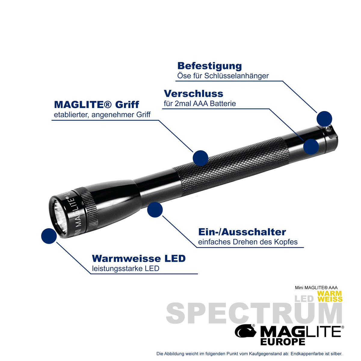Maglite® Spectrum Series™ mit warmweisser LED - Maglite EU (Test)
