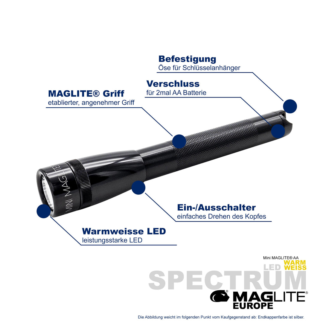 Maglite® Spectrum Series™ con LED blanco cálido