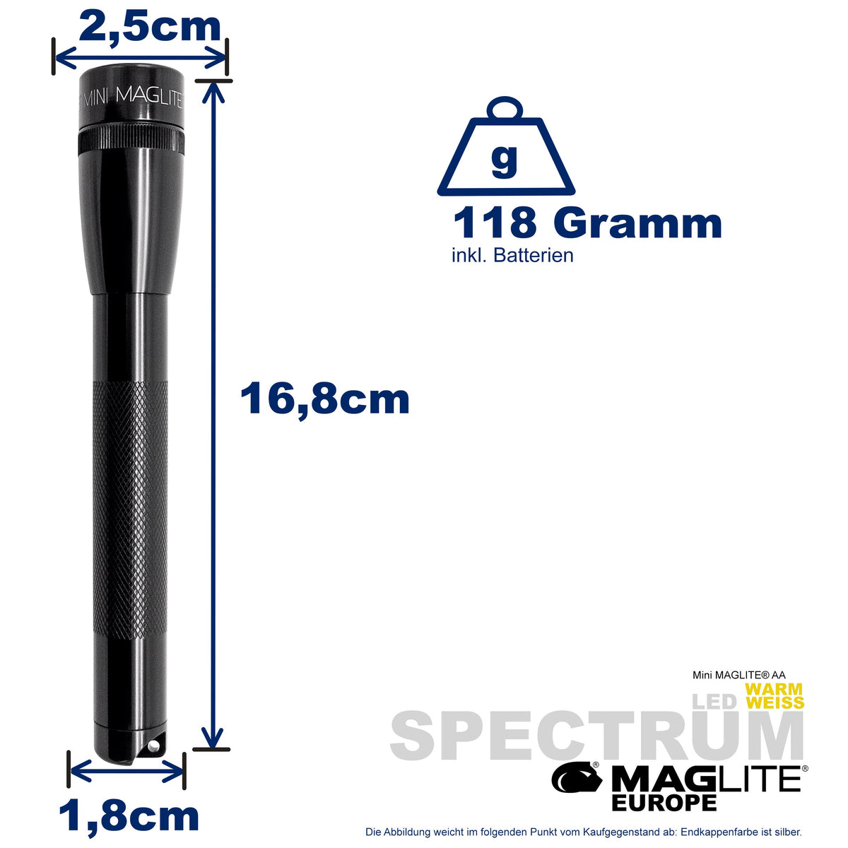 Maglite® Spectrum Series™ mit warmweisser LED - Maglite EU (Test)
