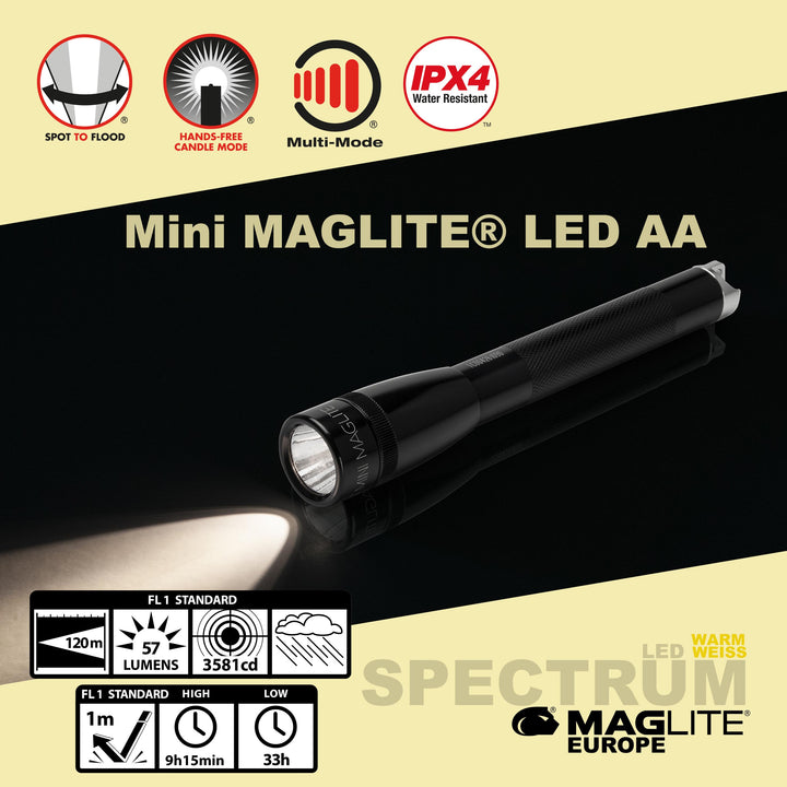 Maglite® Spectrum Series™ met warmwitte LED