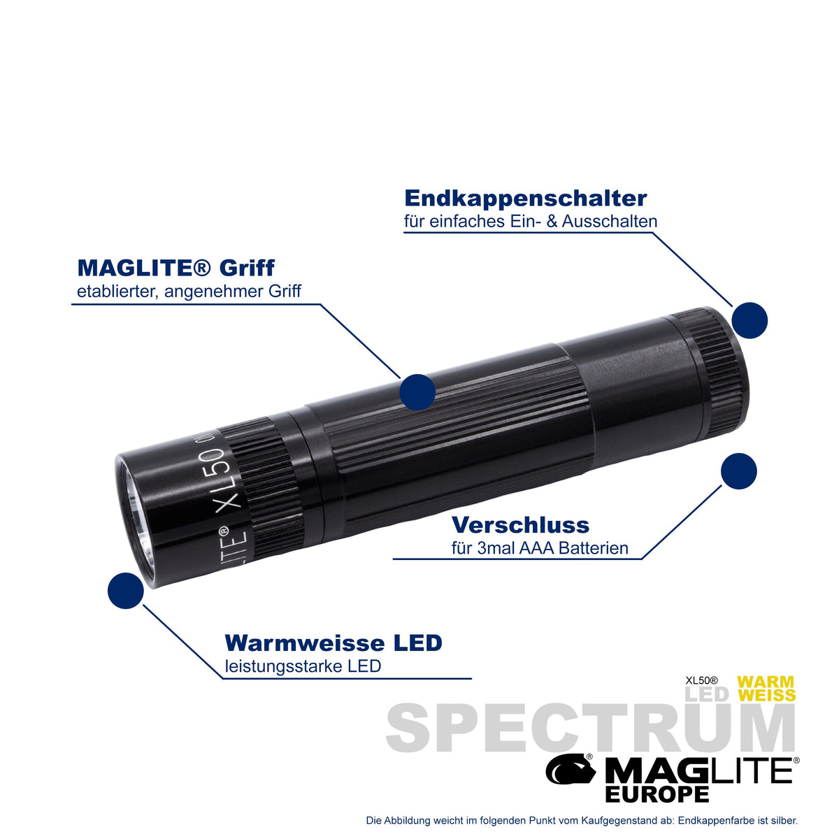 Maglite® Spectrum Series™ mit warmweisser LED - Maglite EU (Test)