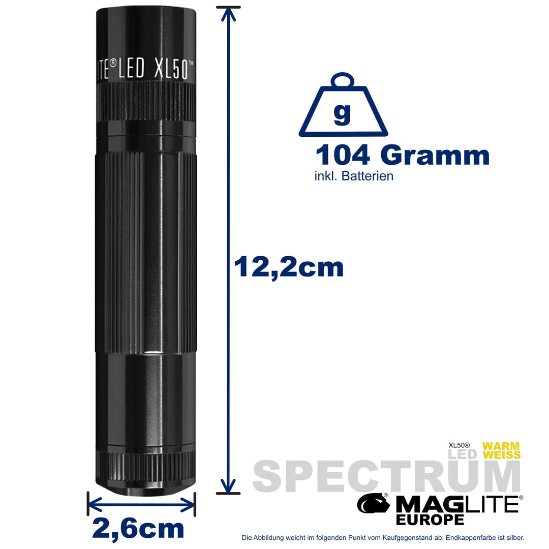Maglite® Spectrum Series™ med varmvit LED