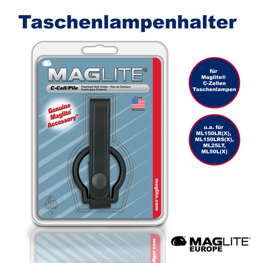 Taschenlampenhalter C Zellen (Leder) - Maglite EU (Test)